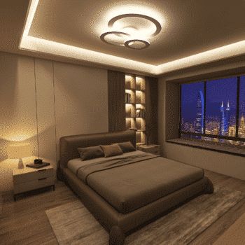 LED stropné svietidlo + diaľkový ovládač 90W - J1300/W