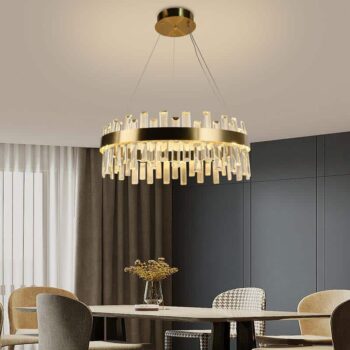 LED krištáľový luster + diaľkový ovládač 80W - J6342/C