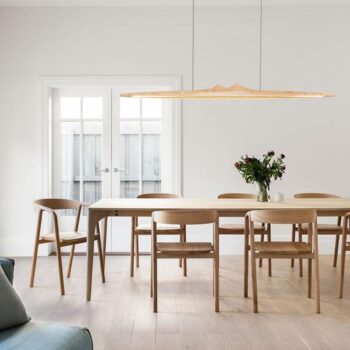 Drevený luster na lanku z masívneho dreva LED 22W / 1200 - WRL0921