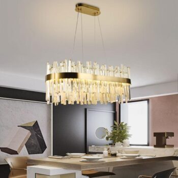 LED krištáľové svietidlo + diaľkový ovládač 90W - J6334/C