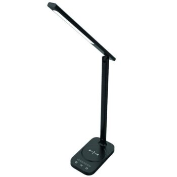 LED stolná lampa JENY stmievateľná s časovačom, bezdrôtovým nabíjaním a USB 8W - DL4305/B