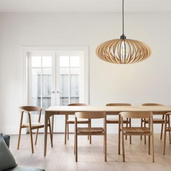 Závesný luster z masívneho dreva E27 / 450 - WRE131