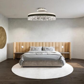 LED luxusné stropné krištáľové svietidlo s diaľkovým ovládačom 86W - TA1306/W