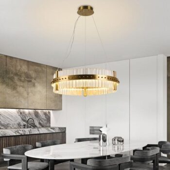 LED krištáľový luster + diaľkový ovládač 40W - J6317/C