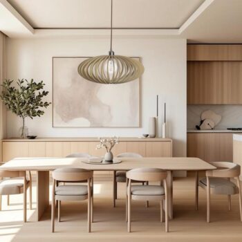 Závesný luster z masívneho dreva E27 / 450 - WRE121