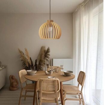 Závesný luster z masívneho dreva E27 / 330 - WRE141