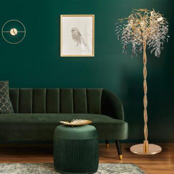 Luxusná krištáľová stojaca lampa 5 x G9 - CA011/F