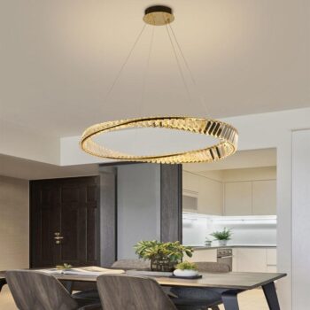 LED krištáľový luster + diaľkový ovládač 50W - J6350/GCH