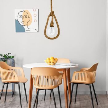 Objímka E27 / 1,5m / povraz - prírodná - BH671-2