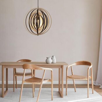 Závesné svietidlo z masívneho dreva E27 / 590 - WRE073