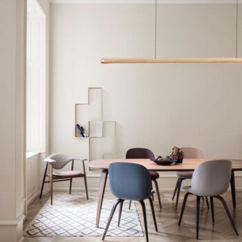 Drevený luster na lanku z masívneho dreva LED 22W / 1200 - WRL0521