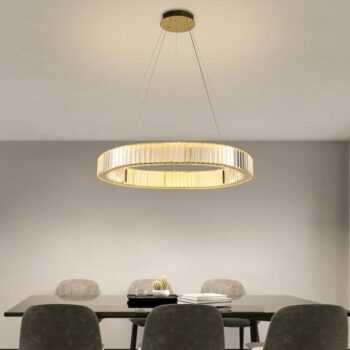 LED krištáľový luster + diaľkový ovládač 50W - J6345/GCH