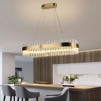 LED krištáľový luster + diaľkový ovládač 45W - J6303/C