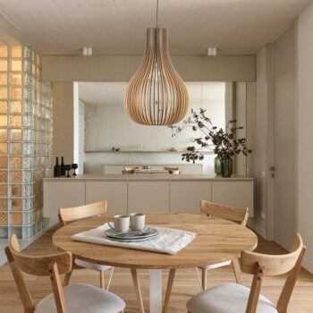 Závesný luster z masívneho dreva E27 / 310 - WRE091