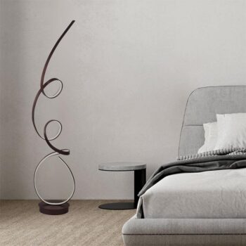 LED dizajnová stojaca lampa 80W - JF2301/BR