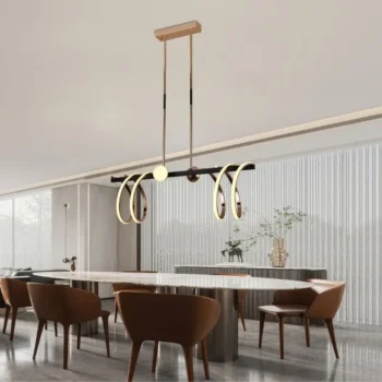 LED závesné svietidlo na tyči + diaľkový ovládač 105W - J4344/GCH