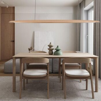 Drevený luster na lanku z masívneho dreva LED 26W / 1500 - WRL0322