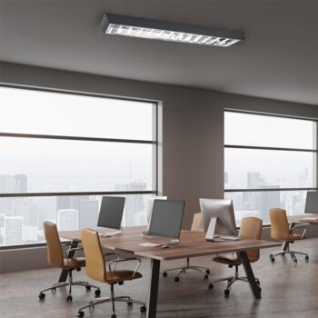 Čierne žiarivkové prisadené svietidlo na 2 x T8 ( 120cm LED trubica ) - TL301B