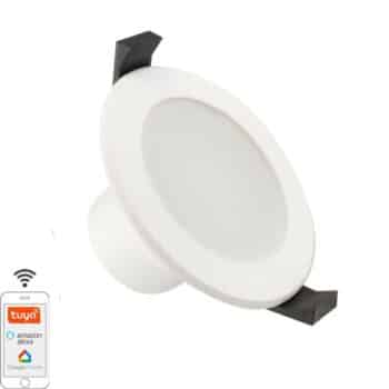 LED podhľadové svietidlo WIFI 7W / IP44 / 3000K - 6500K / WH - LDL163W