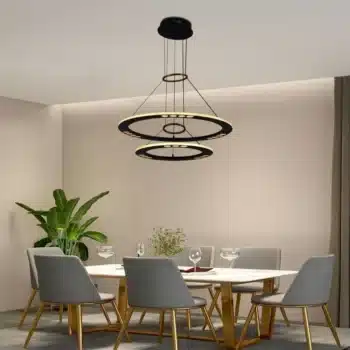 LED závesná lampa na lanku + diaľkový ovládač 65W - J7301/B