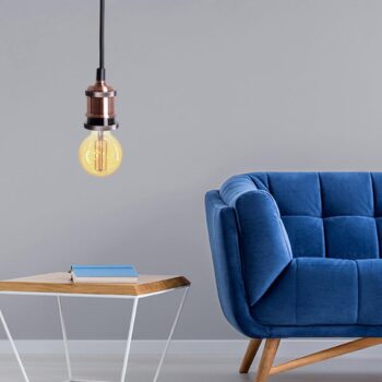 Objímka E27 / 1m / antická medená - BH642B