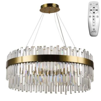 LED krištáľový luster + diaľkový ovládač 110W - J6311/C