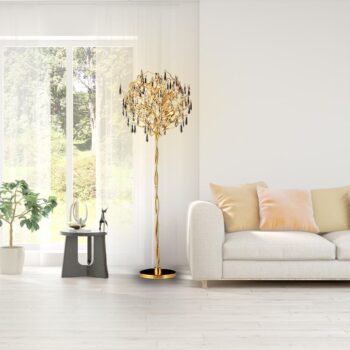 Luxusná krištáľová stojaca lampa 5 x G9 - CA061/F