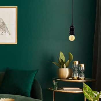 Objímka E27 / 1m / čierna - BH602B