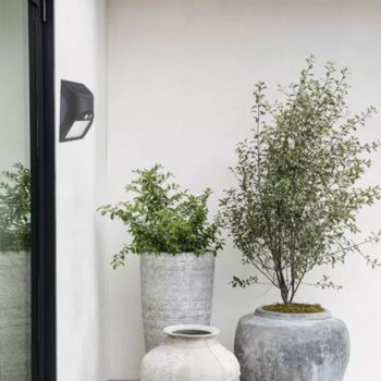 LED šedé nástenné solárne svietidlo 3W / 3000K / 4000K - LS225