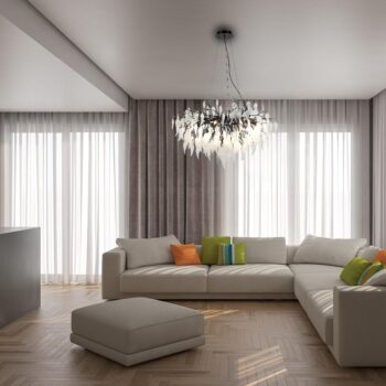 Luxusný závesný krištáľový luster 12 x G9 - CA043/800