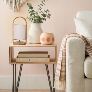 Dizajnová stolná lampa z masívneho dreva E27 / 60W - WRE171