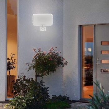 Vonkajší biely LED reflektor so senzorom 50W / 4000K - LF7124S