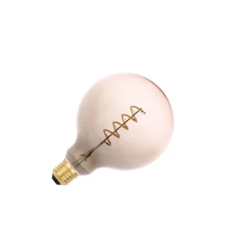 LED dekoratívna žiarovka / filament SPIRAL 4W GREY - PINK - G125 / E27 / 2000K - ZSF123