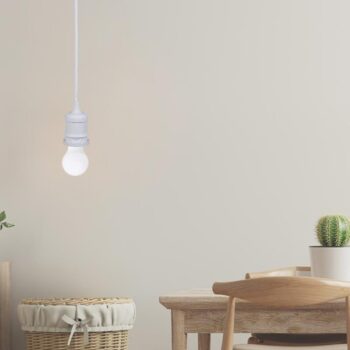 Objímka E27 / 1m / biela - BH612W