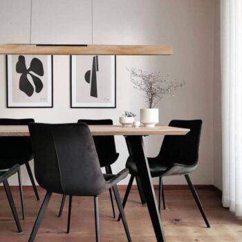 Drevený luster na lanku z masívneho dreva LED 22W / 1200 - WRL0221