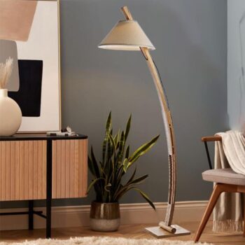 Dizajnová stojaca lampa z masívneho dreva E27 / 60W - WRE201