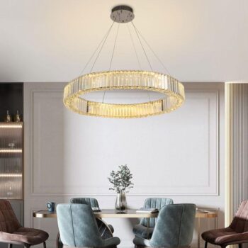 LED krištáľový luster + diaľkový ovládač 50W - J6325/CH